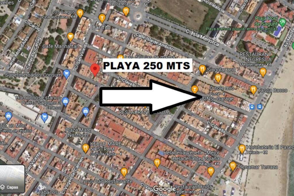 SaguntoAcogedor Piso Cerca De La Playaアパートメント エクステリア 写真